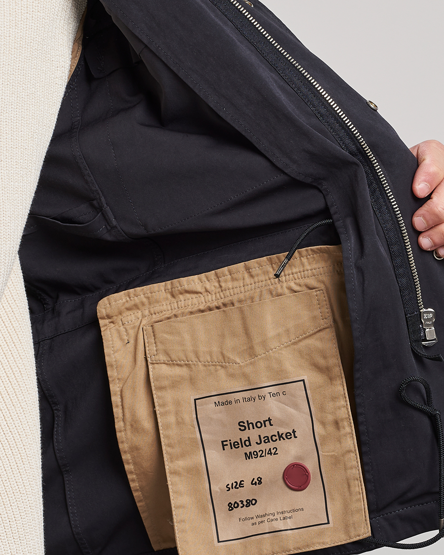 Mies | Takit | Ten c | 9 oz OJJ Piece Dyed Short Field Jacket Navy
