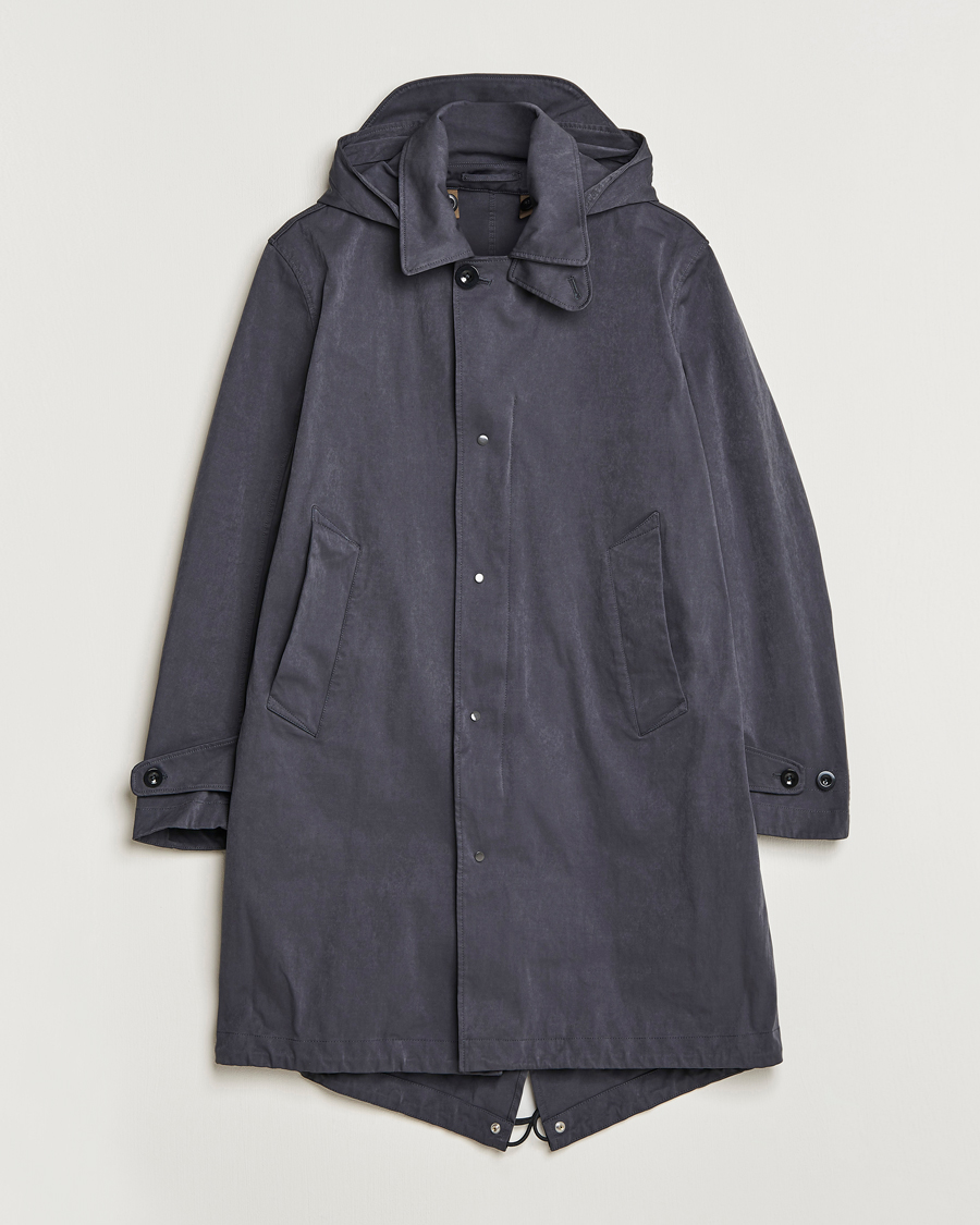 Mies | Takit | Ten c | 9 oz OJJ Piece Dyed Rider Parka Dark Grey