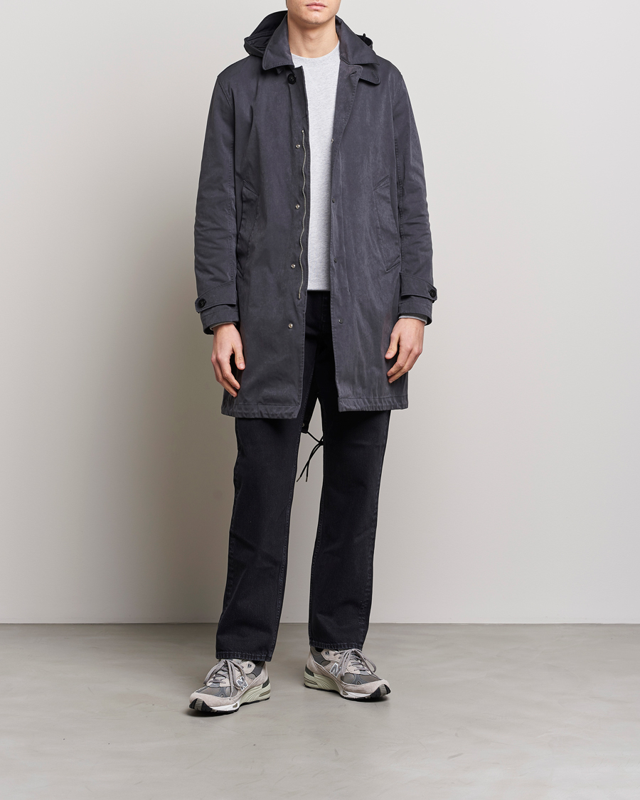 Mies | Takit | Ten c | 9 oz OJJ Piece Dyed Rider Parka Dark Grey