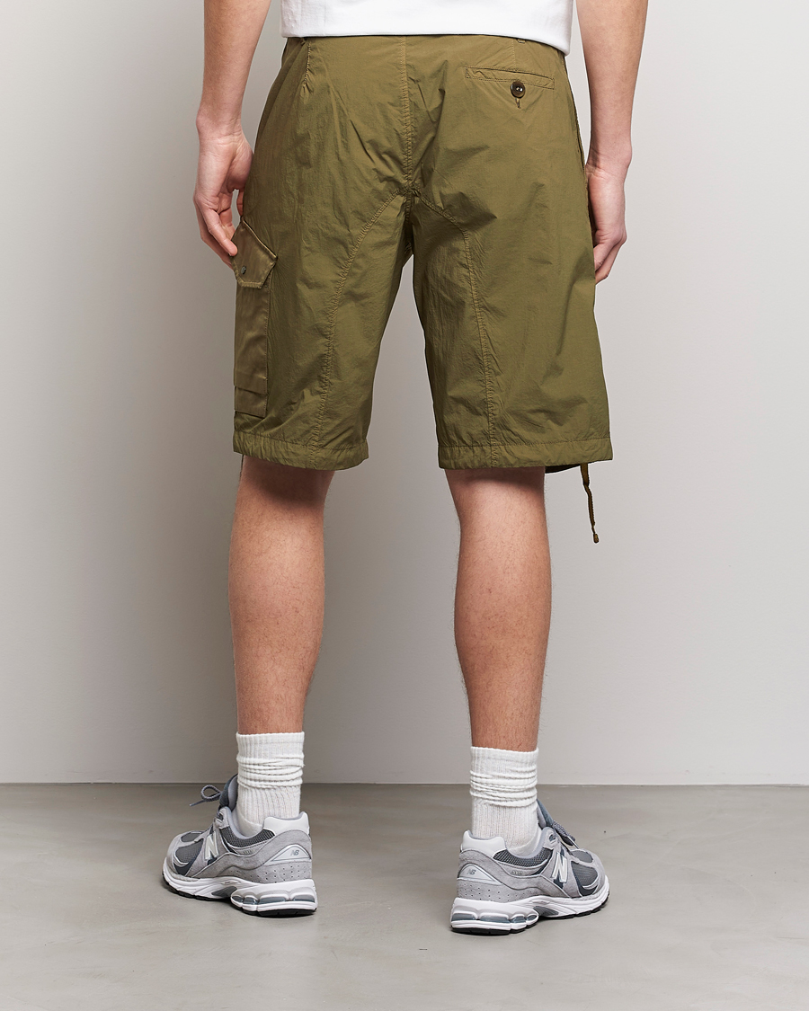 Mies | Shortsit | Ten c | Garment Dyed Nylon Cargo Shorts Olive