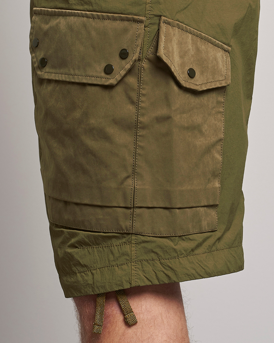 Mies | Shortsit | Ten c | Garment Dyed Nylon Cargo Shorts Olive