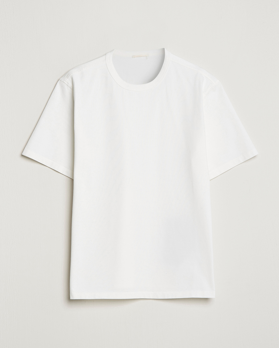 Mies | T-paidat | Ten c | Garment Dyed Cotton Jersey T-Shirt White