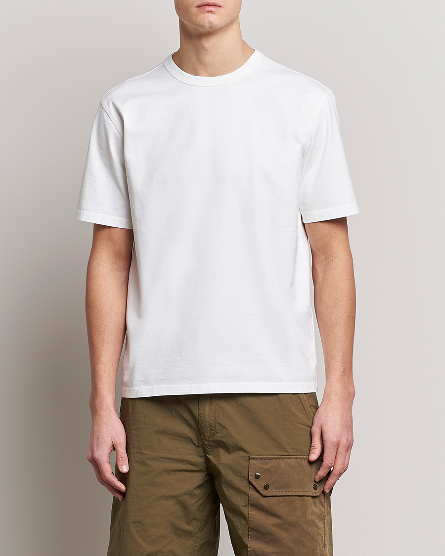 Mies | T-paidat | Ten c | Garment Dyed Cotton Jersey T-Shirt White