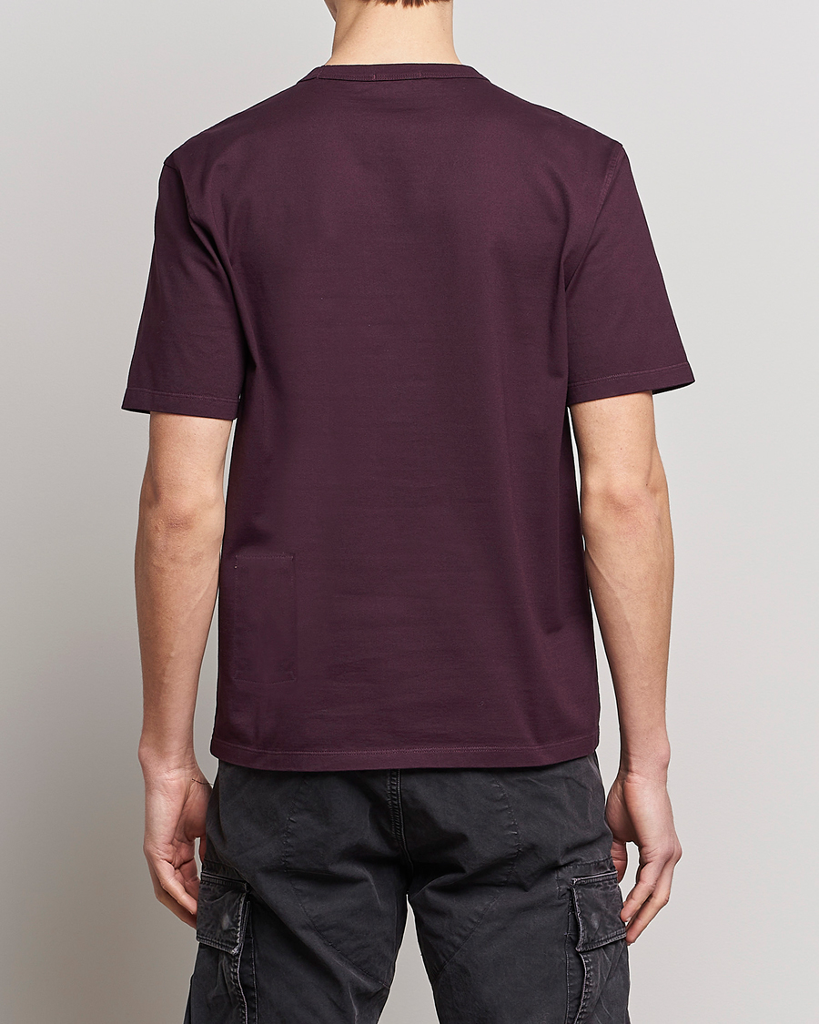 Mies | T-paidat | Ten c | Garment Dyed Cotton Jersey T-Shirt Blackberry