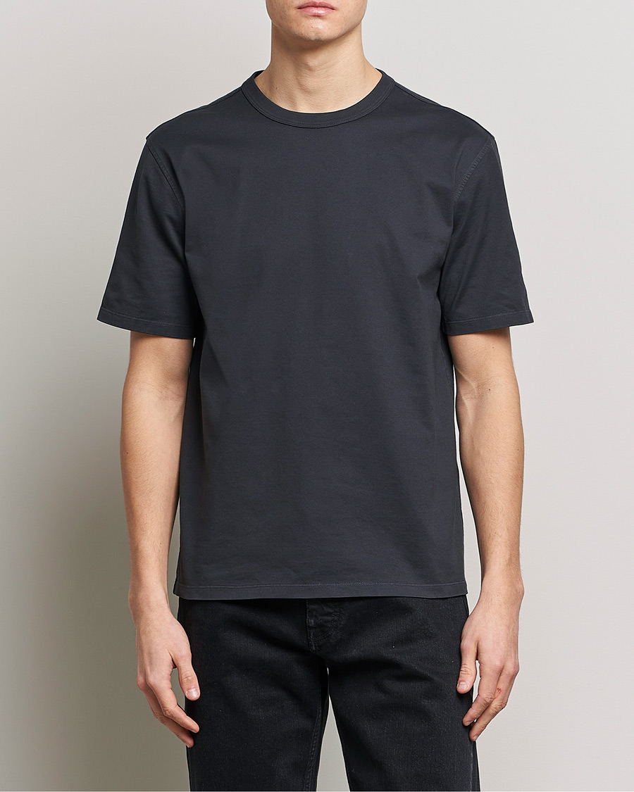 Mies | T-paidat | Ten c | Garment Dyed Cotton Jersey T-Shirt Blue Grey