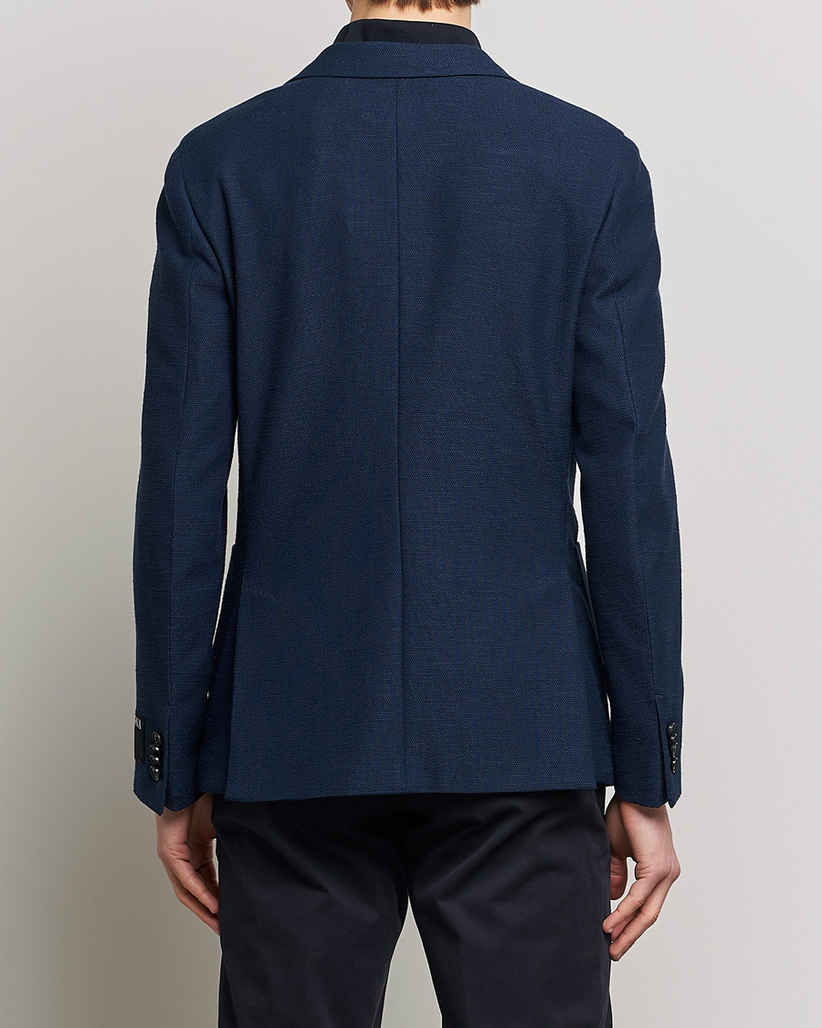Mies | Pikkutakit | Zegna | Cotton/Linen Informale Blazer Navy