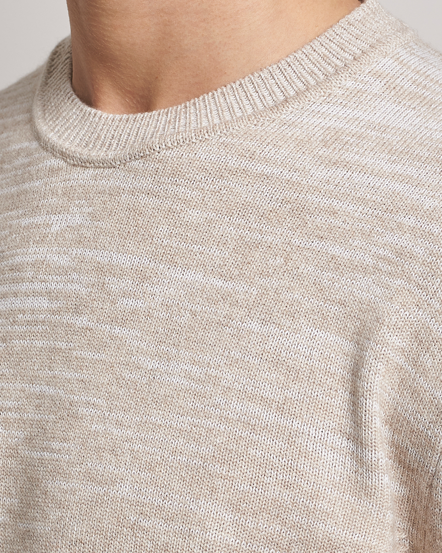 Mies | Puserot | Zegna | Oasi Cashmere/Cotton Melange Sweater Beige