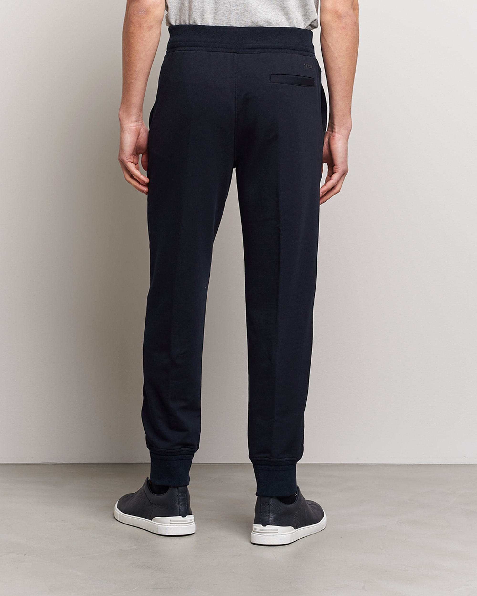 Mies | Housut | Zegna | Cotton Stretch Joggers Navy