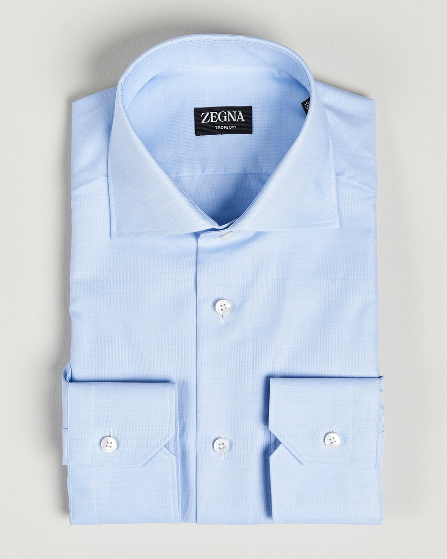 Mies | Kauluspaidat | Zegna | Slim Fit Trofeo Dress Shirt Light Blue