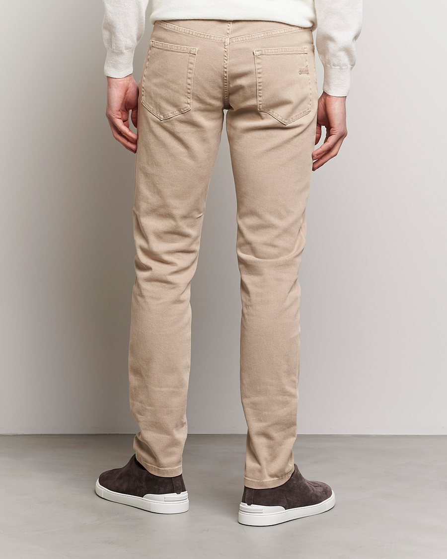 Mies | Housut | Zegna | Slim Fit Dyed 5-Pocket Pants Brown