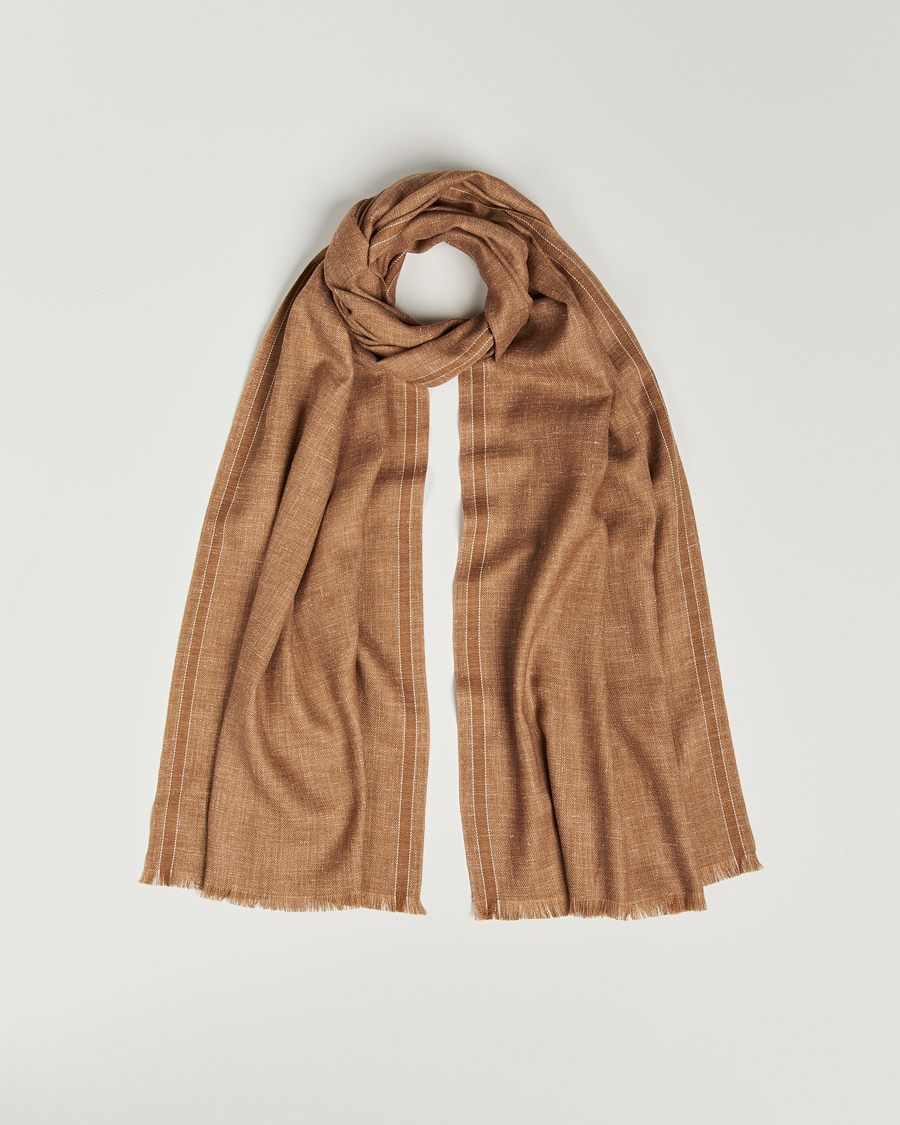 Mies | Zegna Oasi Cashmere/Linen Scarf Beige | Zegna | Oasi Cashmere/Linen Scarf Beige