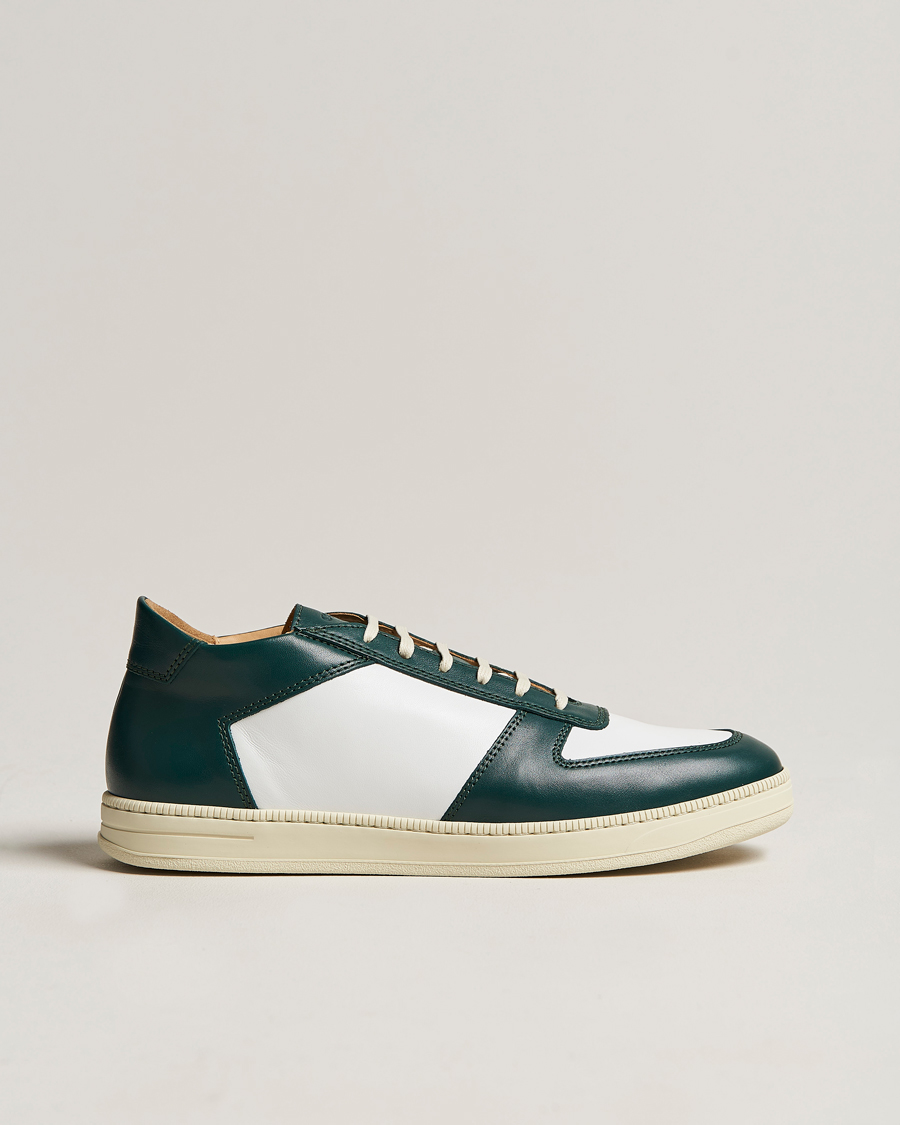 Mies | C.QP Cingo Leather Sneaker White/Bottle Green | CQP | C.QP Cingo Leather Sneaker White/Bottle Green