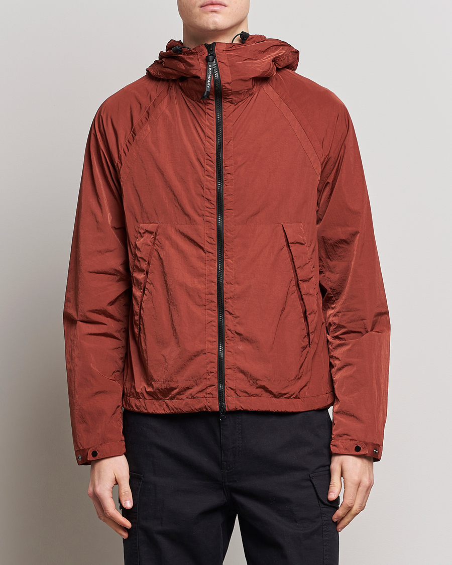 Mies | Nykyaikaiset takit | C.P. Company | Chrome Re-cycled Nylon Goggle Jacket Rust