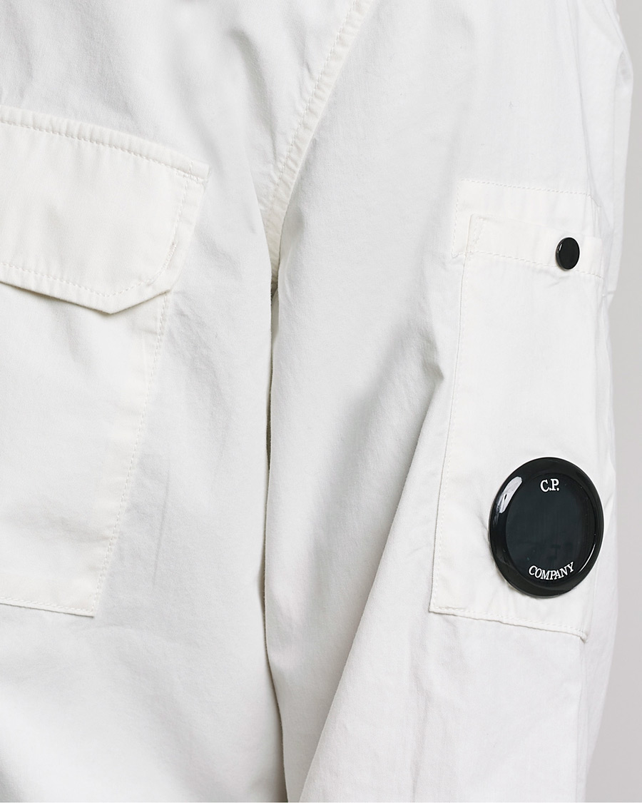 Mies | Kauluspaidat | C.P. Company | Garment Dyed Gabardine Shirt Jacket White
