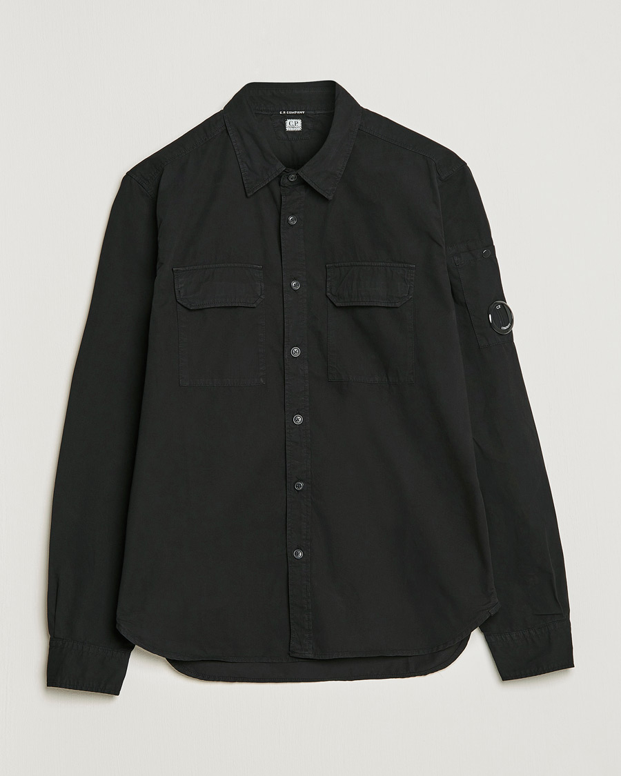Mies | Kauluspaidat | C.P. Company | Garment Dyed Gabardine Shirt Jacket Black