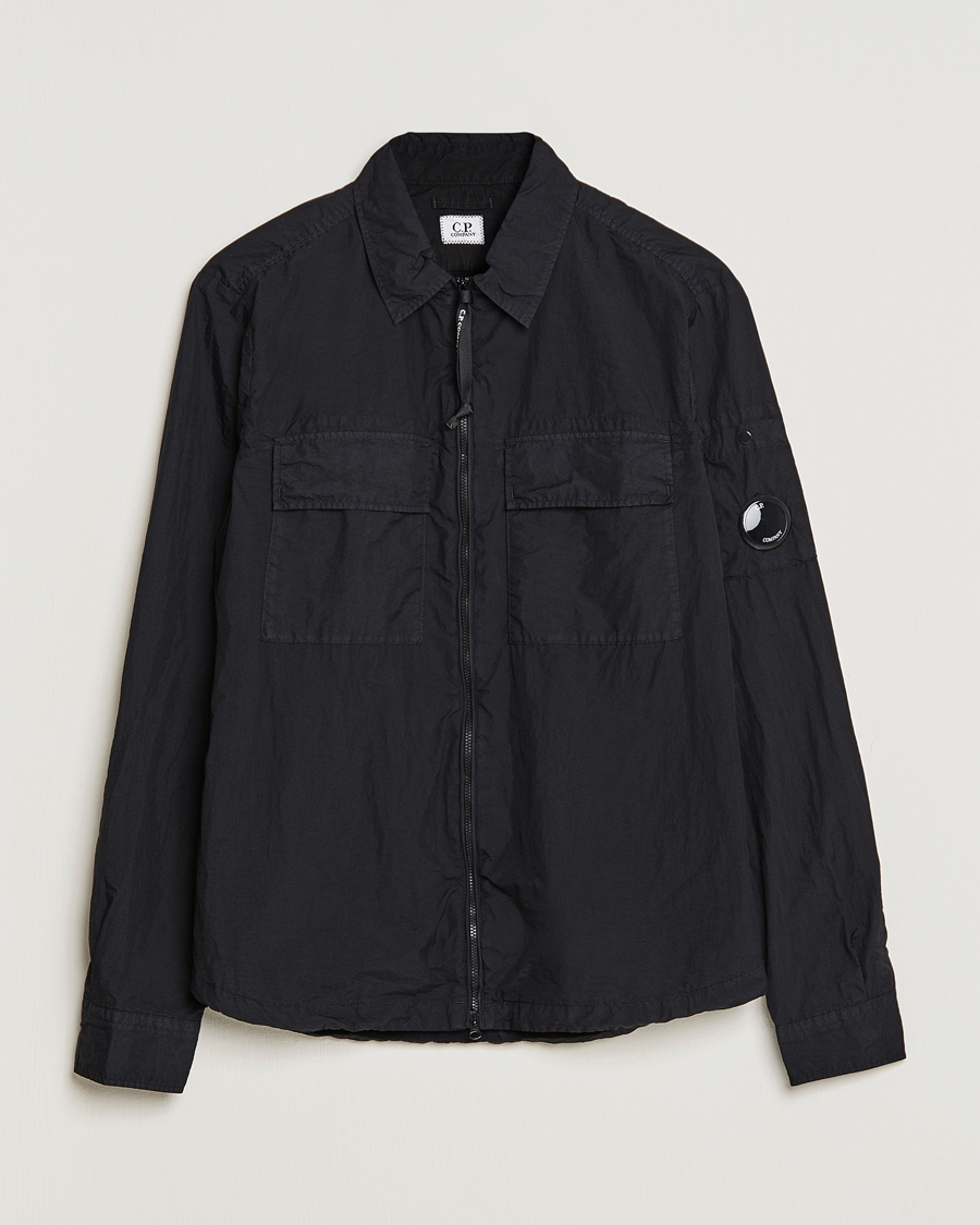 Mies | Kauluspaidat | C.P. Company | Taylon L Nylon Zip Shirt Jacket Black