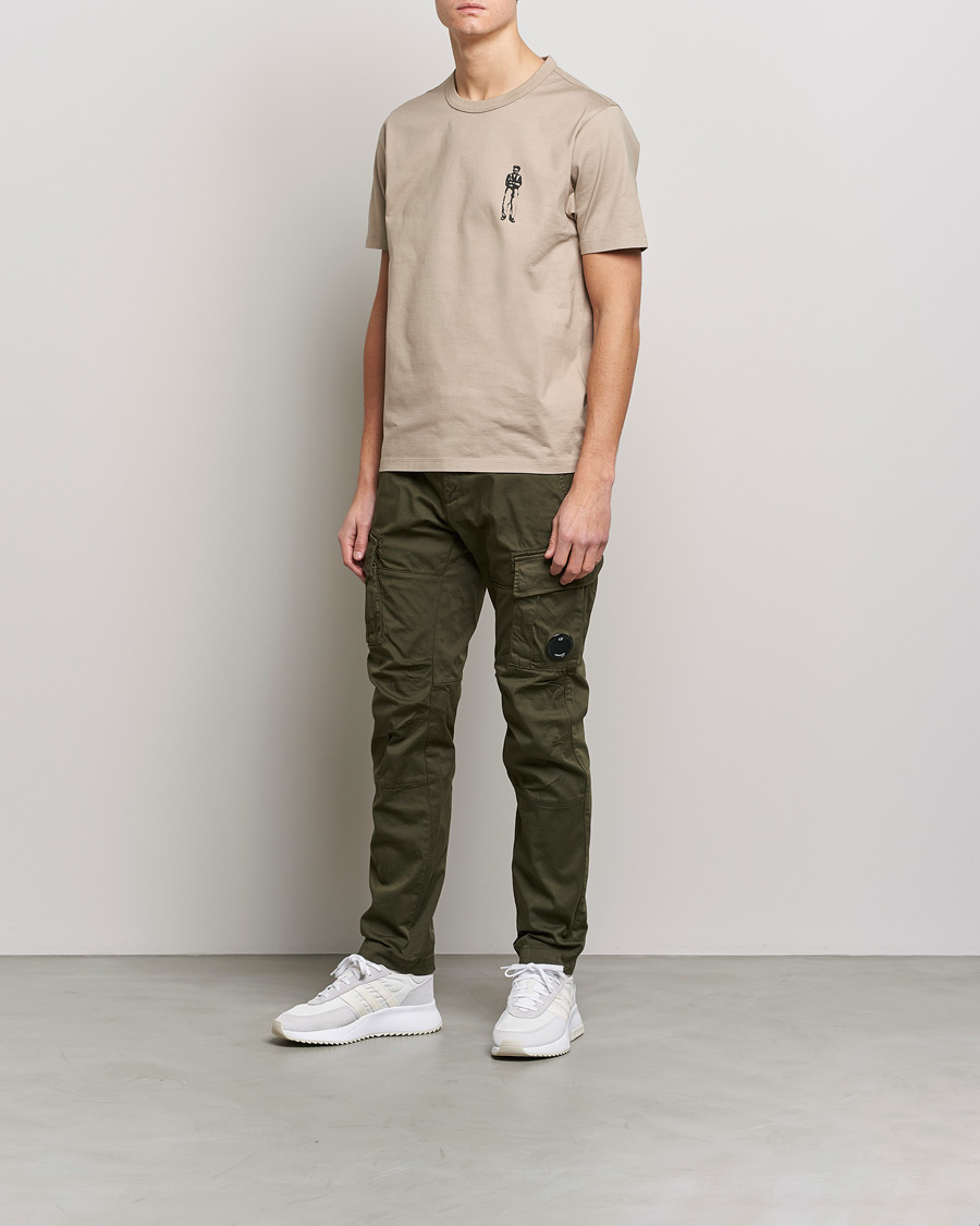 Mies | Housut | C.P. Company | Satin Stretch Cargo Pants Olive