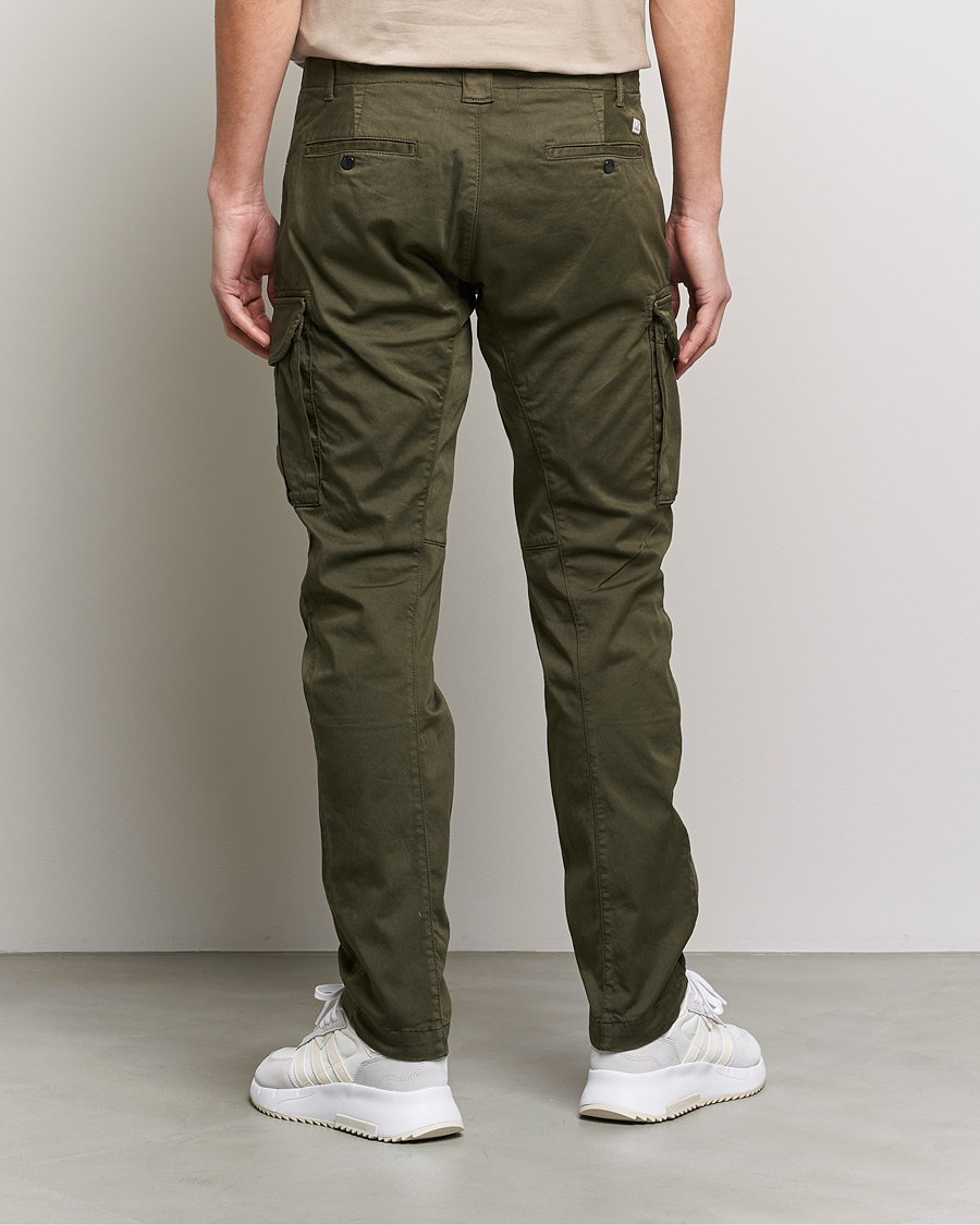 Mies | Housut | C.P. Company | Satin Stretch Cargo Pants Olive