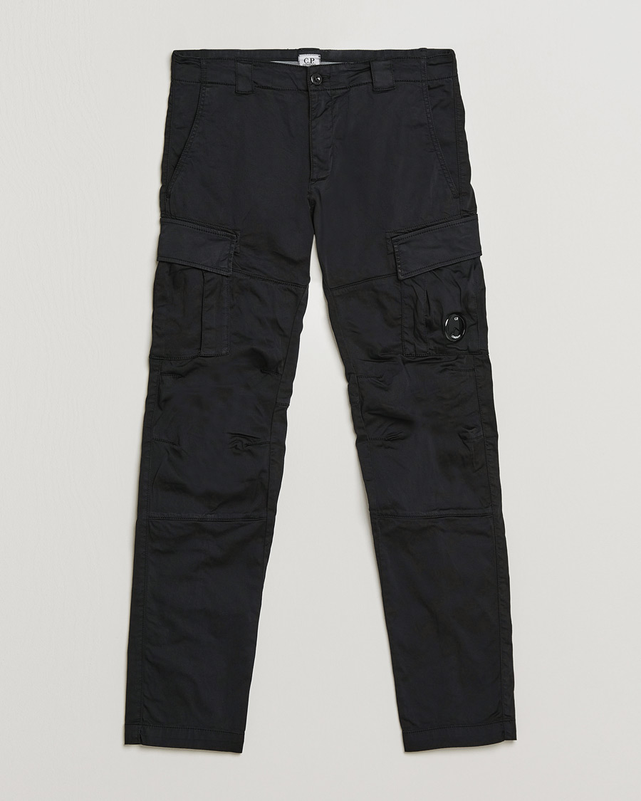 Mies | Housut | C.P. Company | Satin Stretch Cargo Pants Black