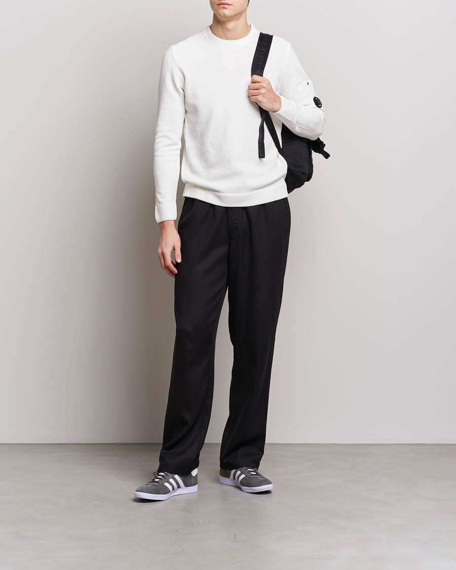 Mies | Puserot | C.P. Company | Cotton Chenille Crew Neck White