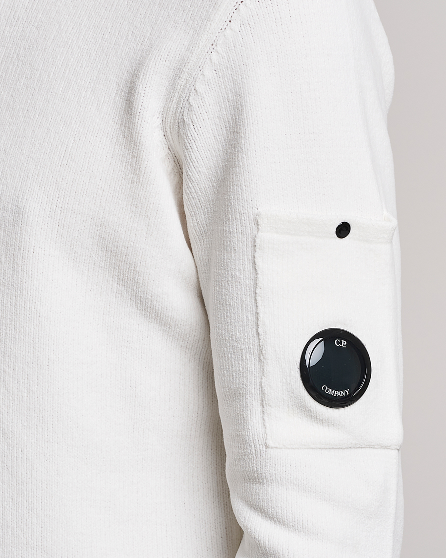 Mies | Puserot | C.P. Company | Cotton Chenille Crew Neck White
