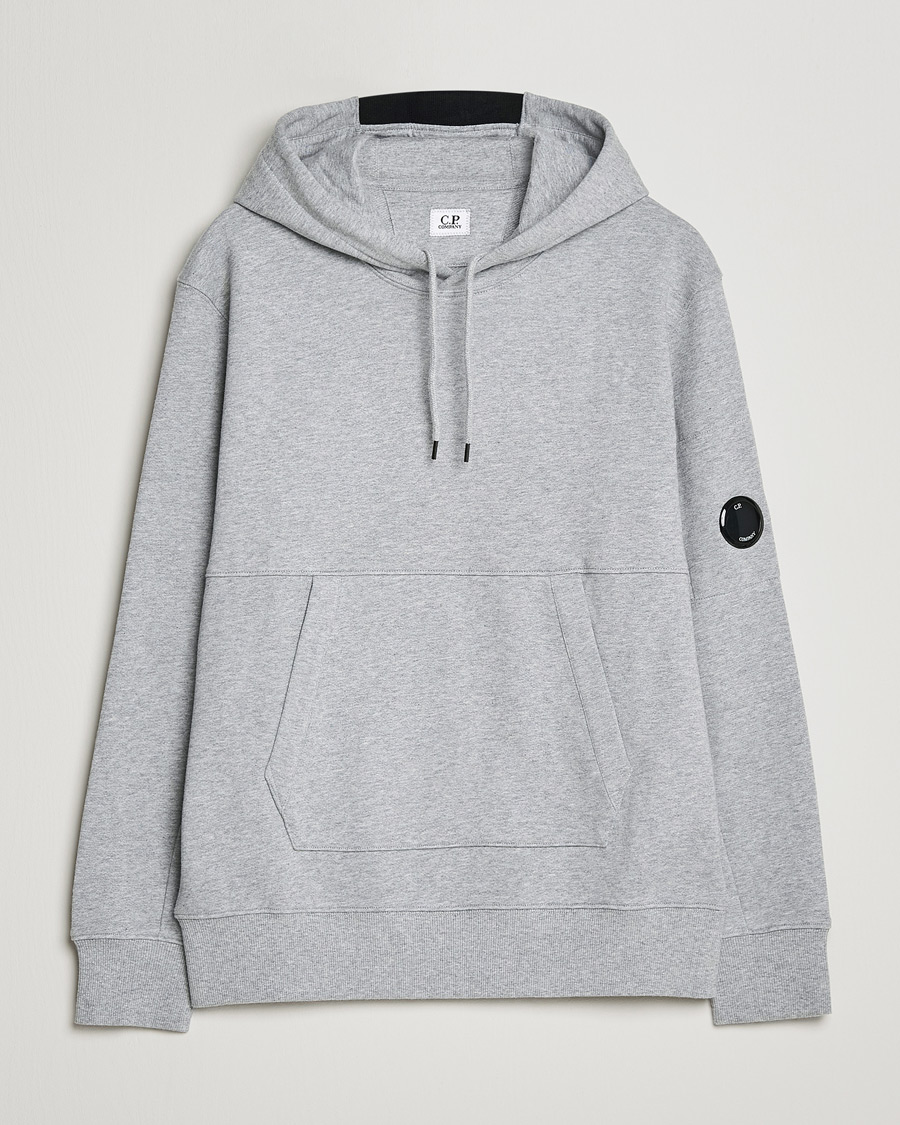 Mies | Puserot | C.P. Company | Diagonal Raised Fleece Hooded Lens Sweatshirt Grey