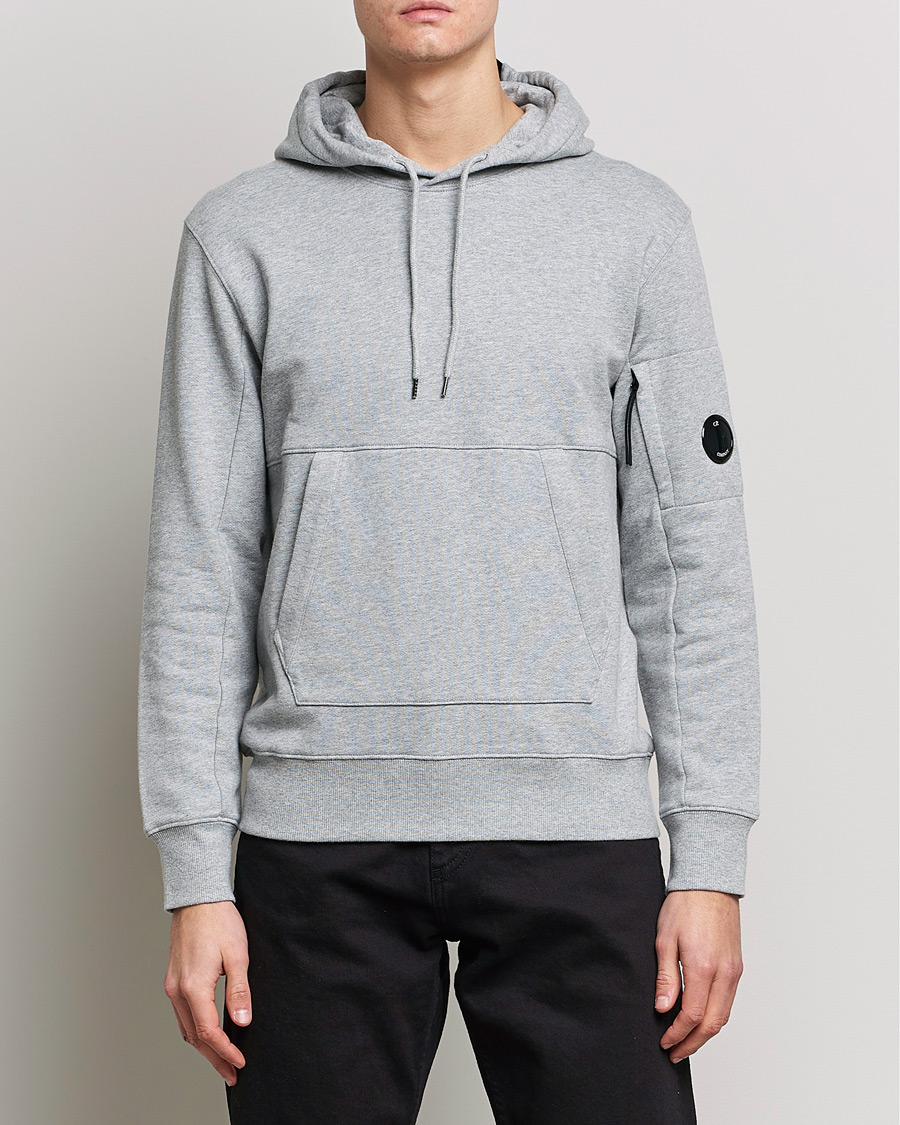 Mies | C.P. Company | C.P. Company | Diagonal Raised Fleece Hooded Lens Sweatshirt Grey