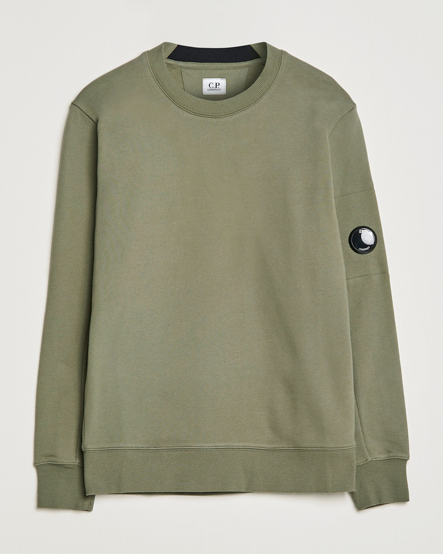 Mies | Puserot | C.P. Company | Diagonal Raised Fleece Lens Sweatshirt Olive