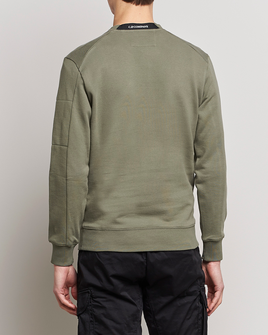 Mies | Puserot | C.P. Company | Diagonal Raised Fleece Lens Sweatshirt Olive