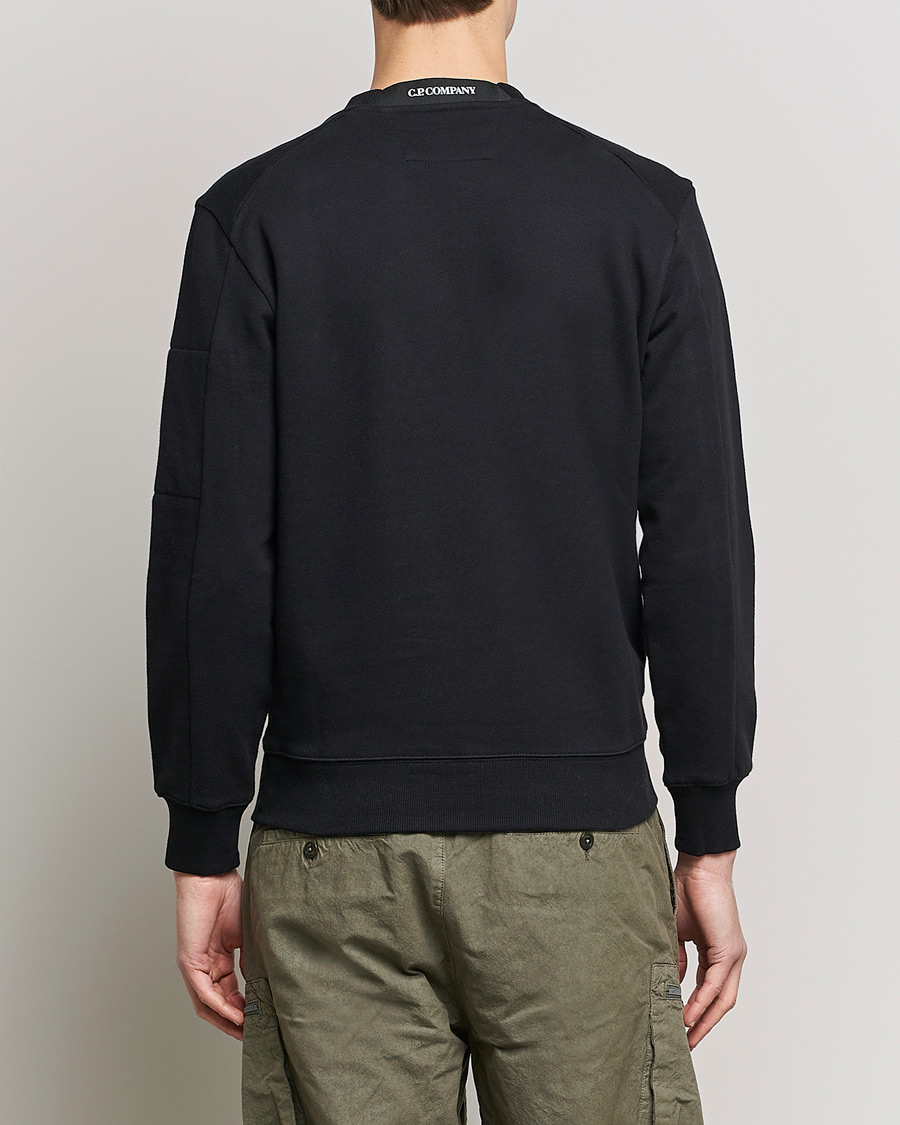 Mies | Puserot | C.P. Company | Diagonal Raised Fleece Lens Sweatshirt Black