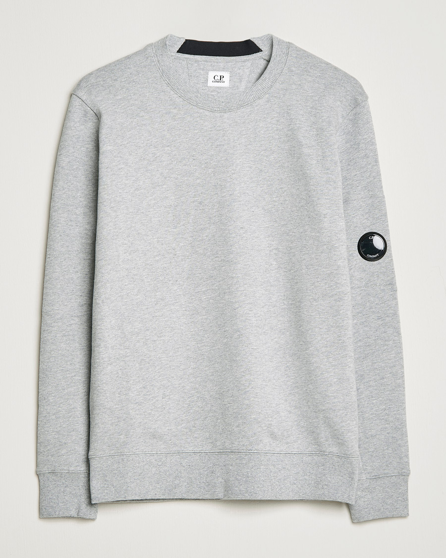 Mies | Puserot | C.P. Company | Diagonal Raised Fleece Lens Sweatshirt Grey