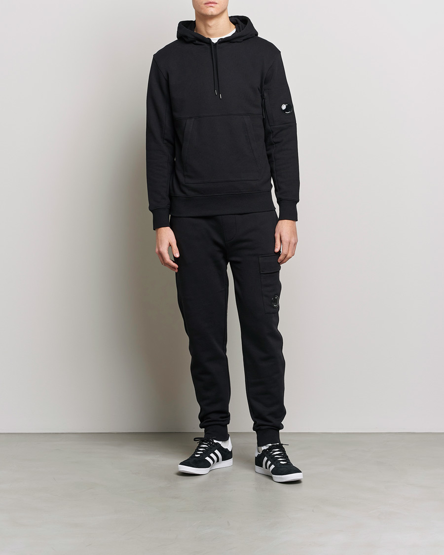 Mies | Housut | C.P. Company | Diagonal Raised Fleece Lens Sweatpants Black