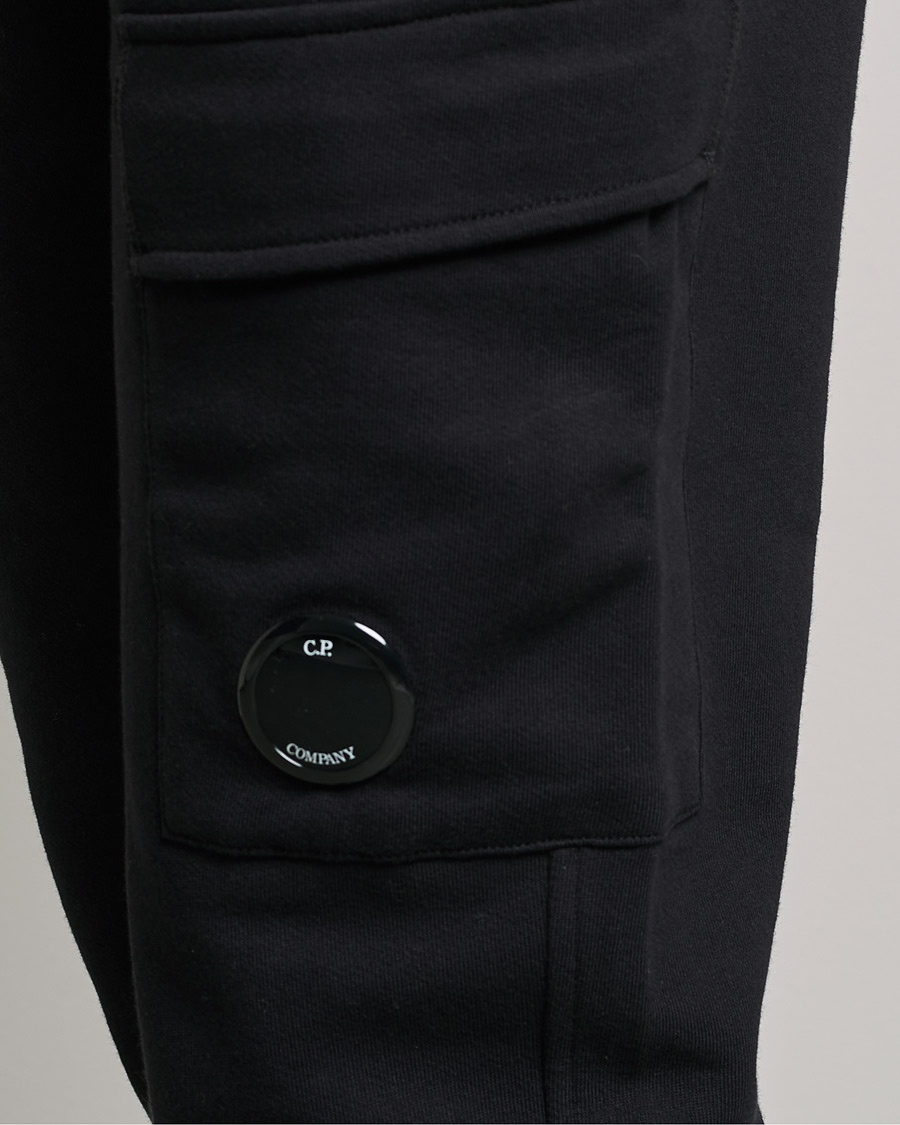 Mies | Housut | C.P. Company | Diagonal Raised Fleece Lens Sweatpants Black