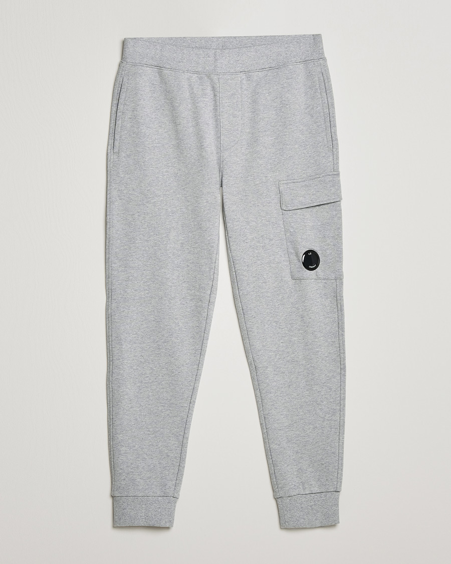 Mies | Housut | C.P. Company | Diagonal Raised Fleece Lens Sweatpants Grey