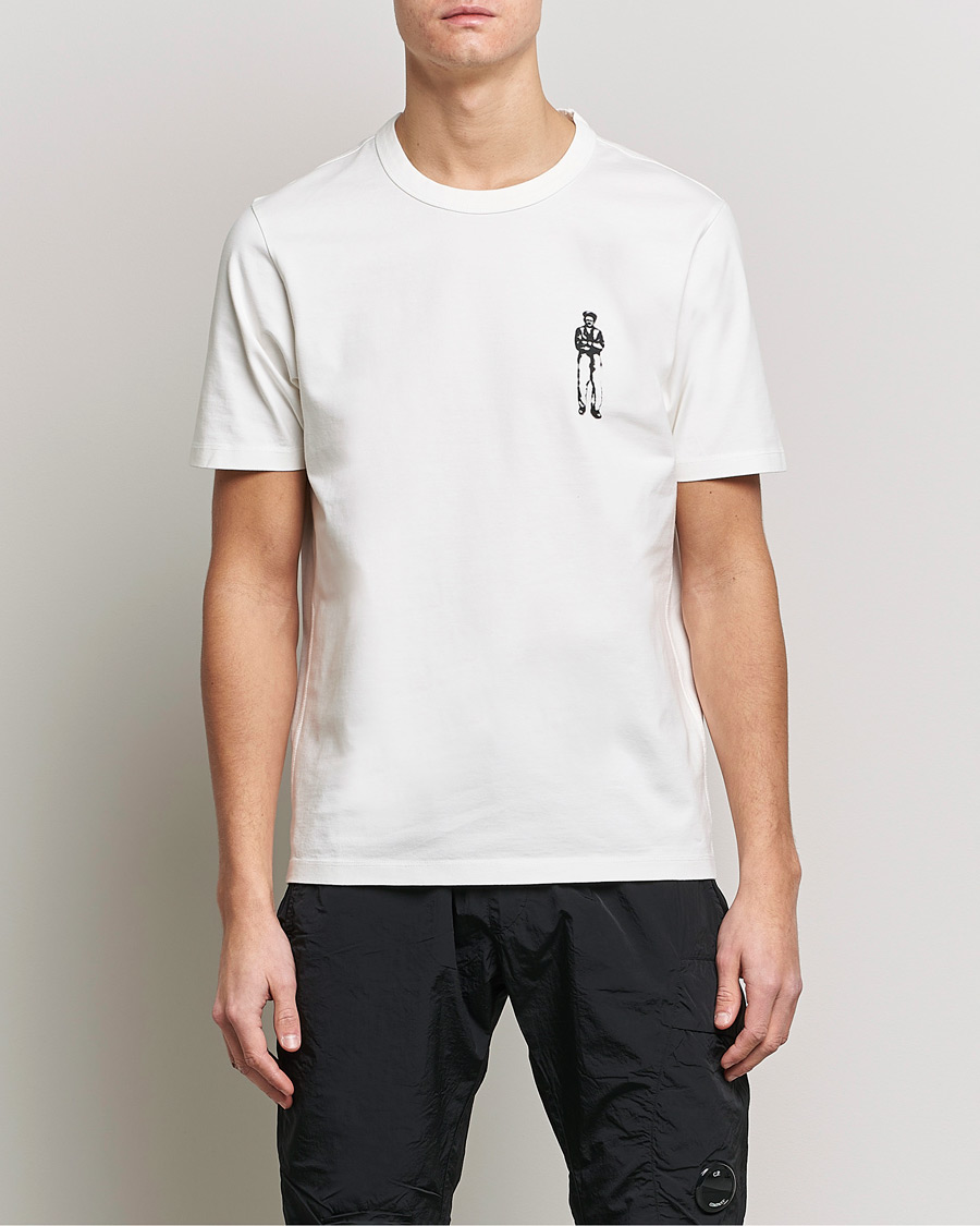 Mies | C.P. Company | C.P. Company | Heavy Mercerized Cotton Printed Logo T-Shirt White