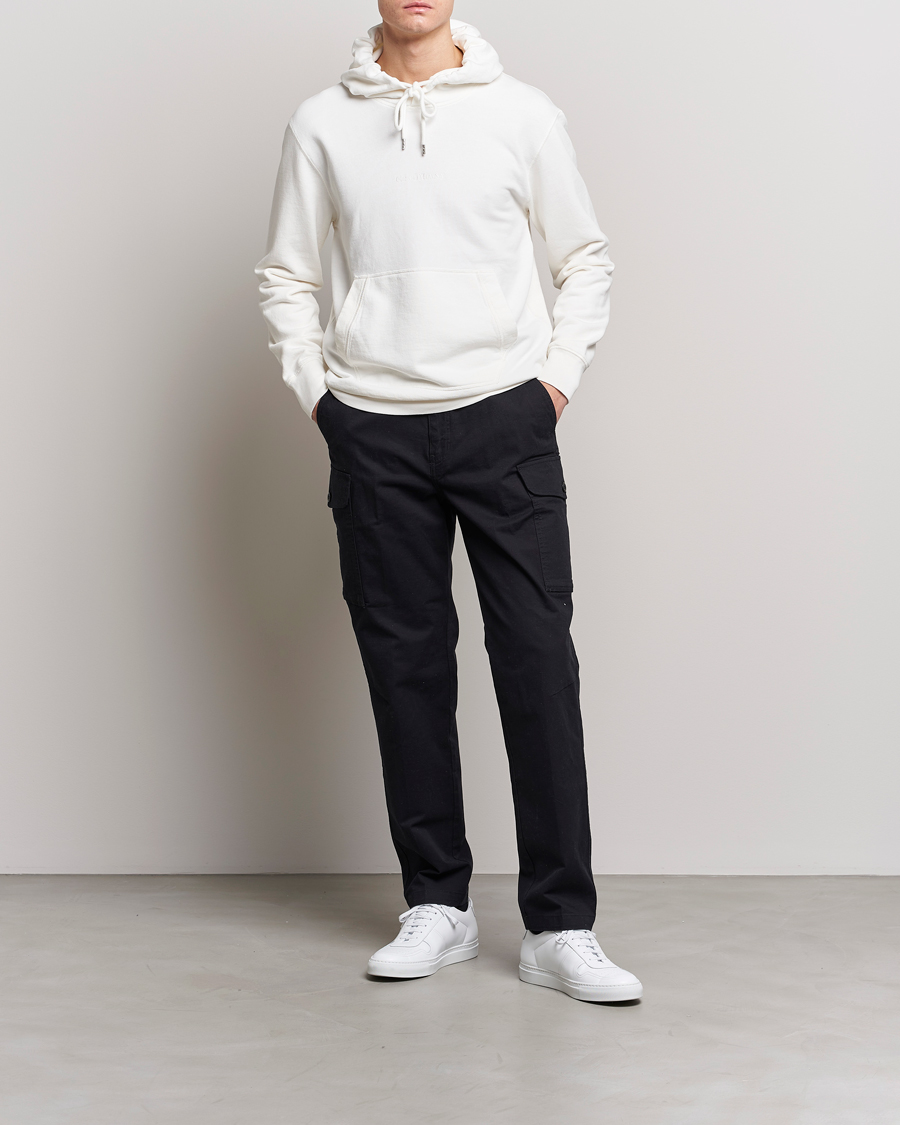 Mies | Puserot | C.P. Company | Garment Dyed Cotton Fleece Printed Hood White