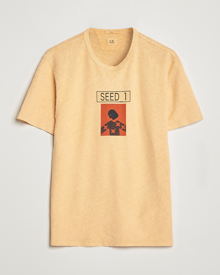 Mies | T-paidat | C.P. Company | Seed Recycled Hemp T-Shirt Orange
