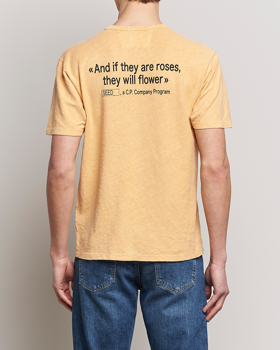 Mies | T-paidat | C.P. Company | Seed Recycled Hemp T-Shirt Orange