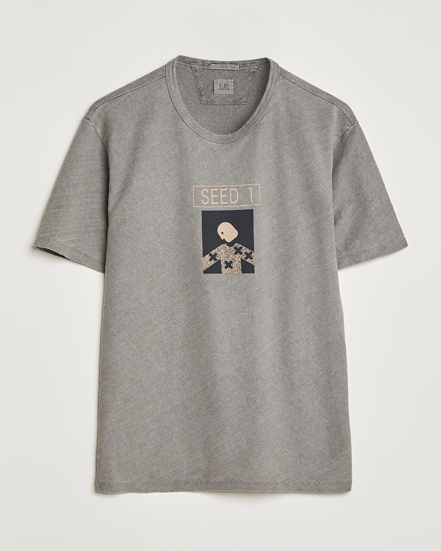 Mies | T-paidat | C.P. Company | Seed Recycled Hemp T-Shirt Grey