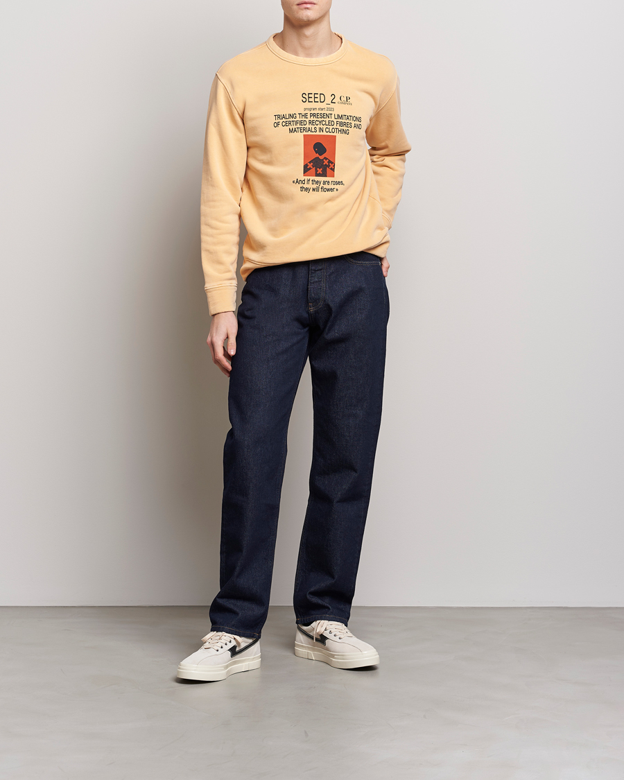 Mies | Puserot | C.P. Company | Recycled Cotton Sweatshirt Orange