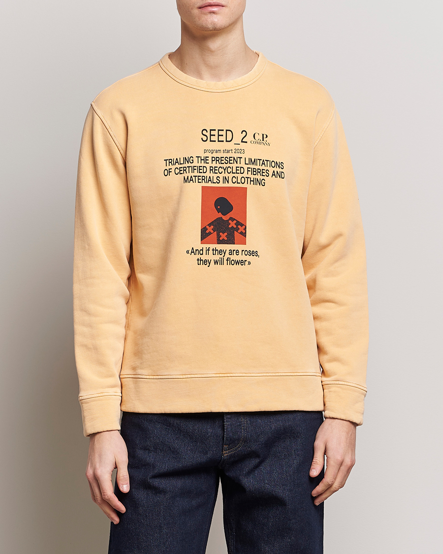 Mies | Puserot | C.P. Company | Recycled Cotton Sweatshirt Orange
