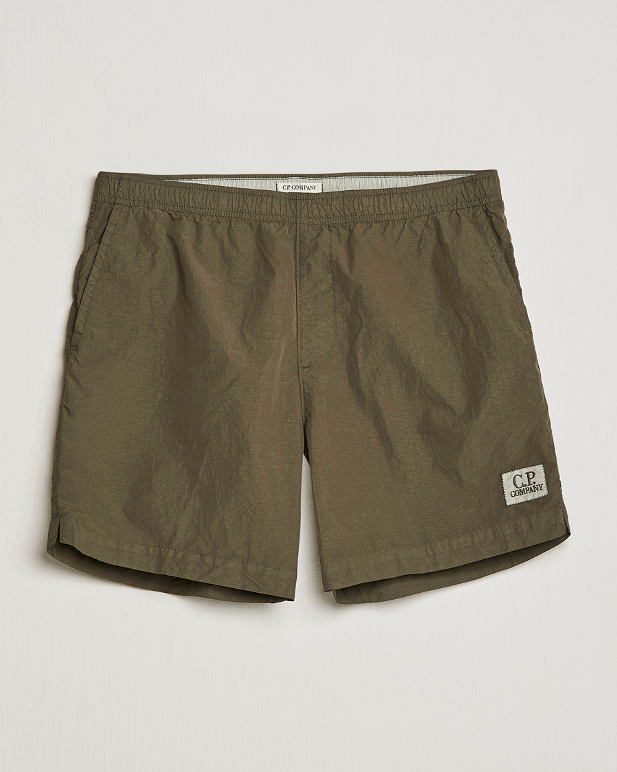 Mies | Uimahousut | C.P. Company | Flatt Nylon Garment Dyed Swimshorts Olive