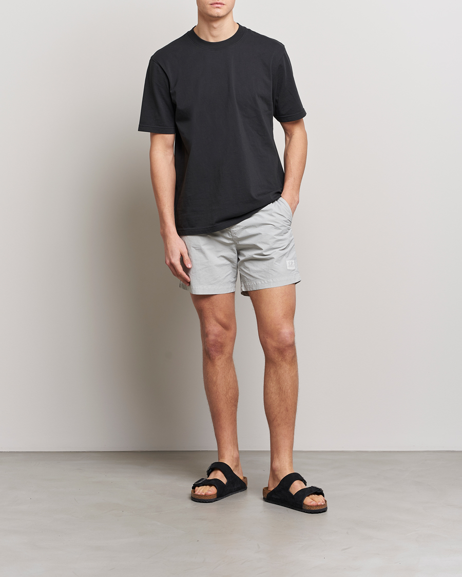 Mies | Uimahousut | C.P. Company | Flatt Nylon Garment Dyed Swimshorts Grey
