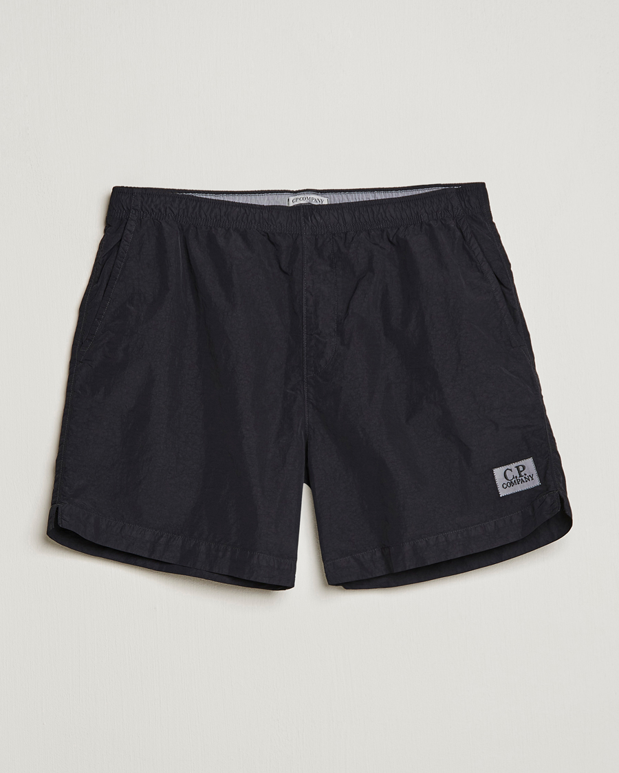 Mies | Uimahousut | C.P. Company | Flatt Nylon Garment Dyed Swimshorts Black