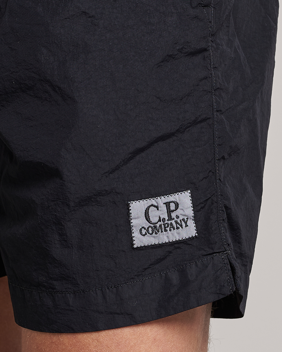 Mies | Uimahousut | C.P. Company | Flatt Nylon Garment Dyed Swimshorts Black