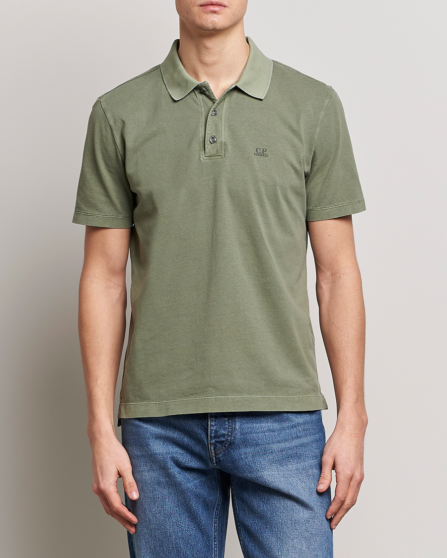 Mies | Osastot | C.P. Company | Old Dyed Cotton Jersey Polo Olive