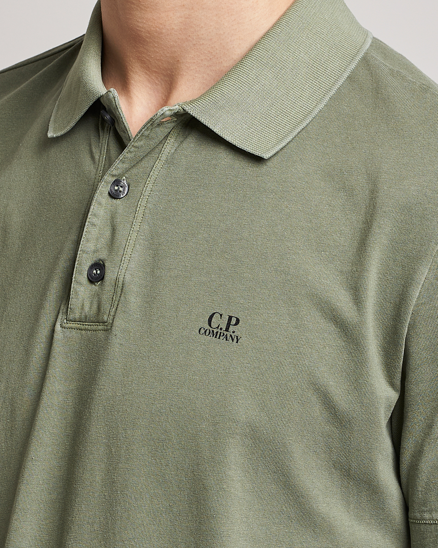 Mies | Pikeet | C.P. Company | Old Dyed Cotton Jersey Polo Olive