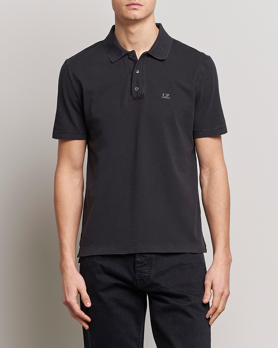 Mies | Osastot | C.P. Company | Old Dyed Cotton Jersey Polo Black