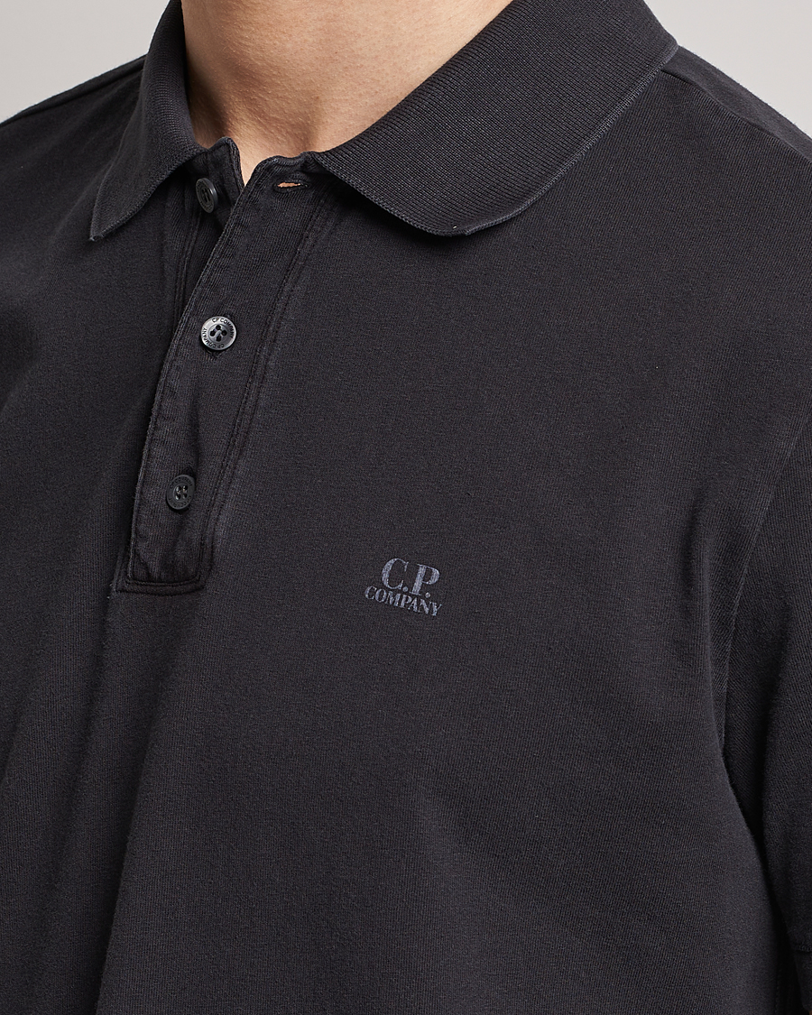 Mies | Pikeet | C.P. Company | Old Dyed Cotton Jersey Polo Black