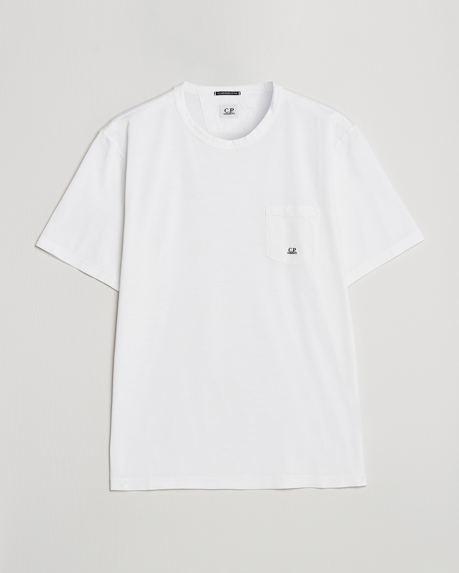 Mies | T-paidat | C.P. Company | Mercerized Cotton Pocket T-Shirt White